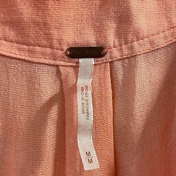 Free People Tie Front Shirt M - Picture 5 of 11